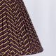 Chevron Block Print Pleated Empire Lampshade